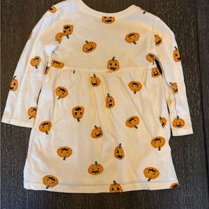 Old Navy White Dress with Pumpkin Print